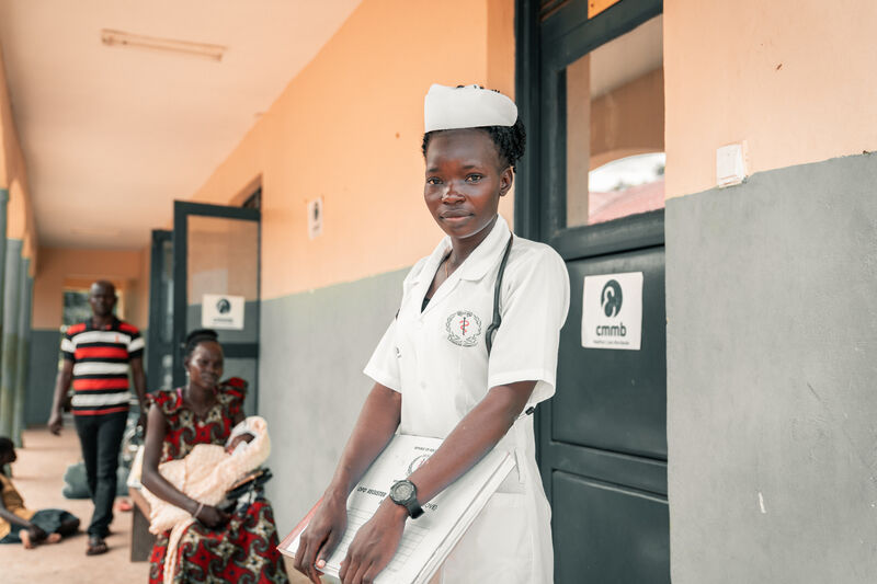 Midwife Hellen Hadia_ midwife. (c) Amref Health Africa/Steve Kagia